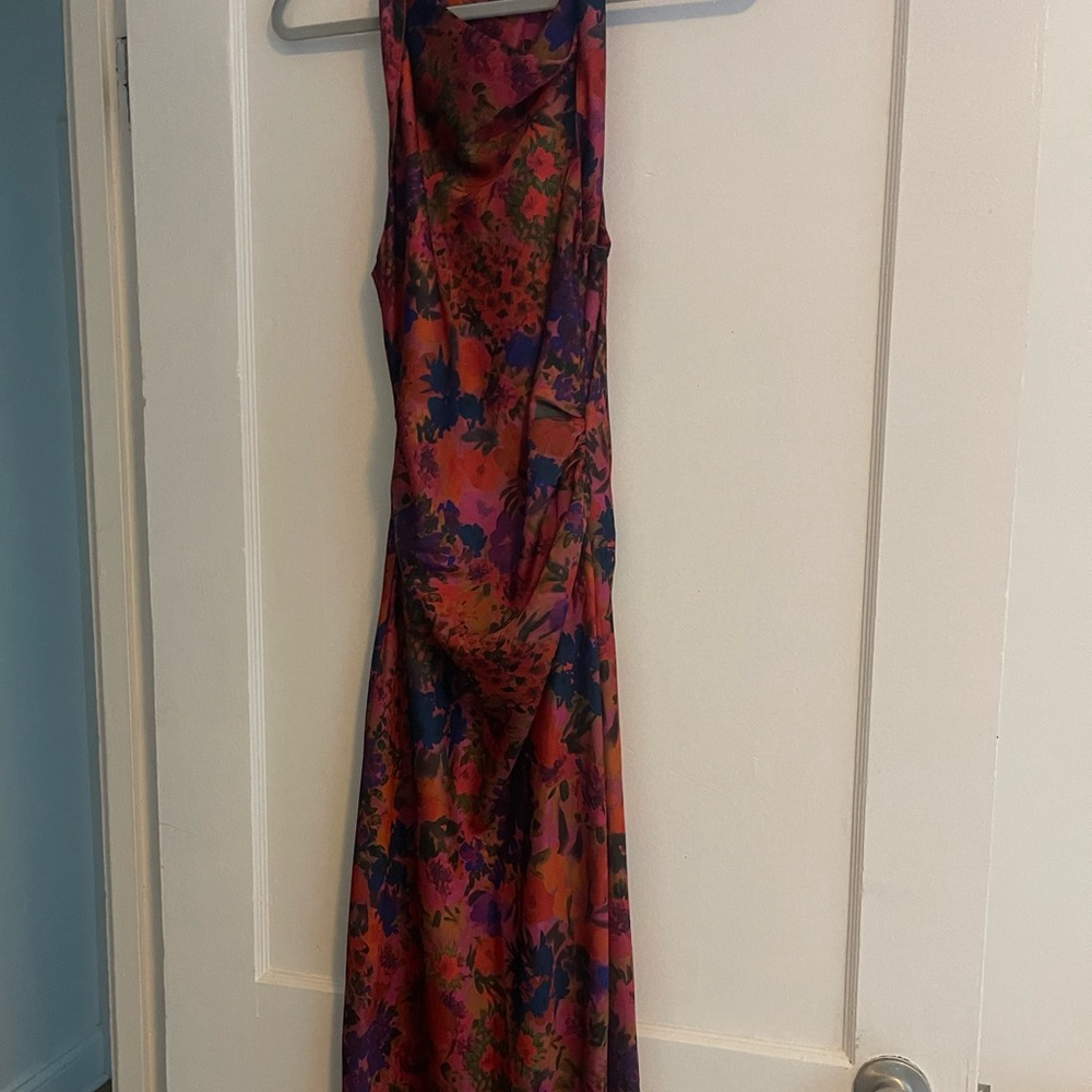 Zara floral midi dress size small